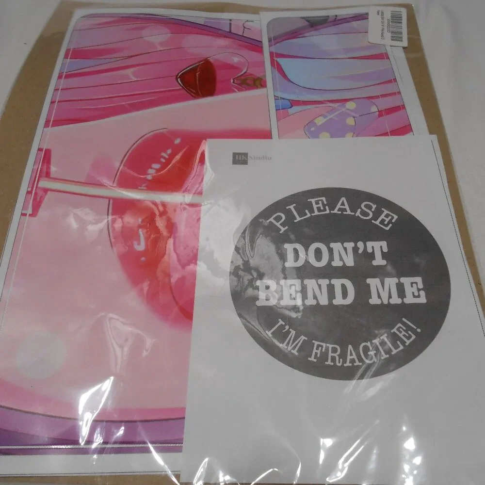 NEW HK STUDIO PINK KAWAII 3 LAPTOP SKIN DECAL COVER 14